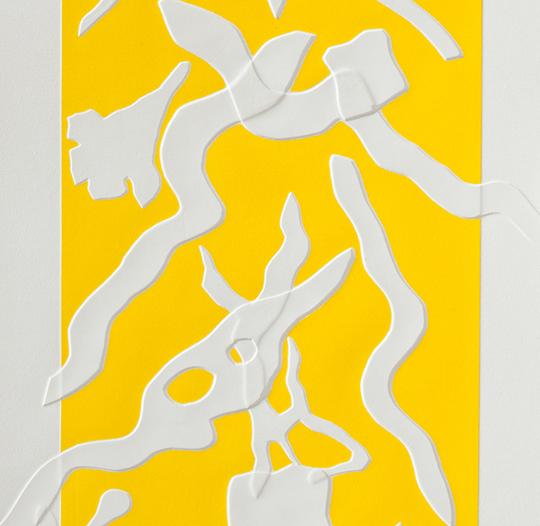 Barcelone-jaune detail 7, 26 x 107 cm